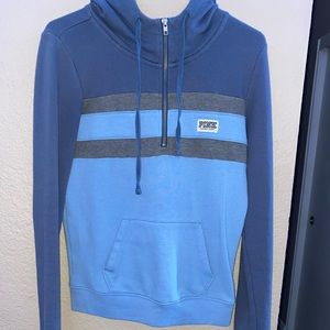 PINK brand quarter zip hoodie